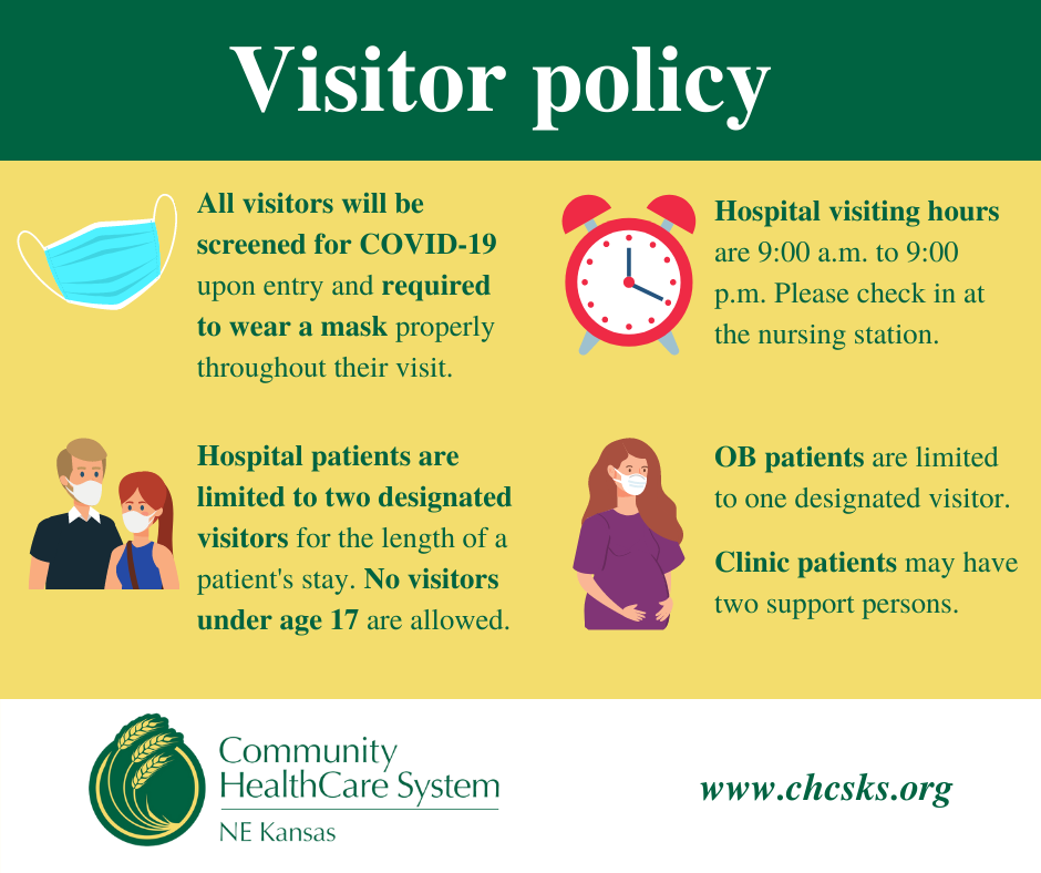 CHCS Adjusts Hospital Visitor Policy Community HealthCare System
